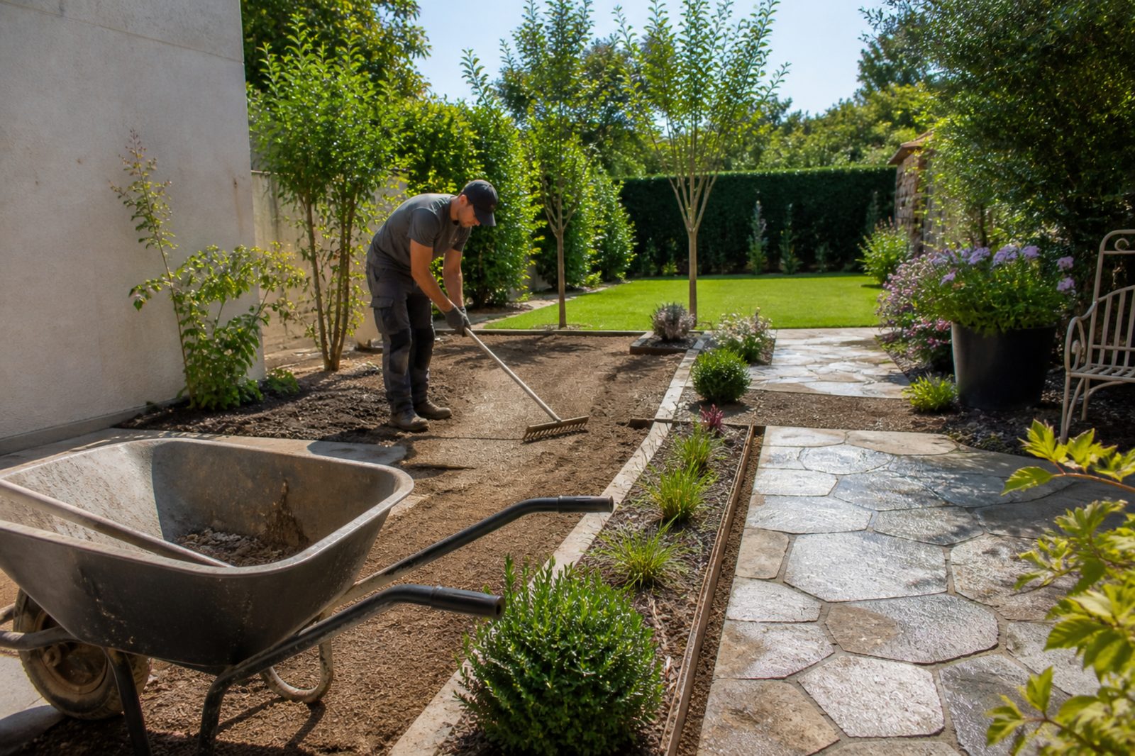 Terrassement et nettoyage extérieur